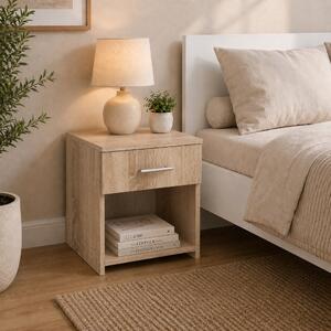 Noptiera haaus Remi, 1 Sertar, Stejar Sonoma, 40 x 35 x 40 cm