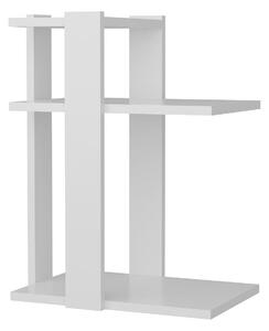 Masuta Teras, din PAL melaminat, alb, 45x30x60 cm