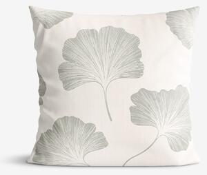 Goldea față de pernă 100% bumbac - frunze de ginkgo minimaliste 70 x 80 cm