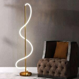 Lampadar, 3 Tipuri de Lumina , Inaltime 150 Cm, Auriu