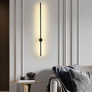 Aplica LED 80cm Minimalist Negru 26W Lumina clada,3 Tipuri De Lumina