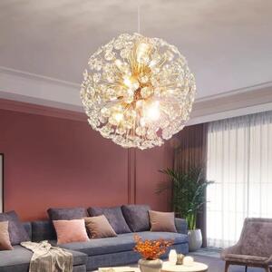 Candelabru Glob Cristal Gold D50cm