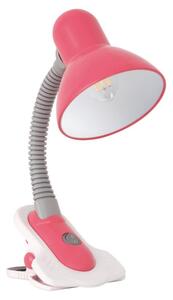 Lampă de masă cu clemă SUZI 1xE27/40W/230V roz Kanlux 7153