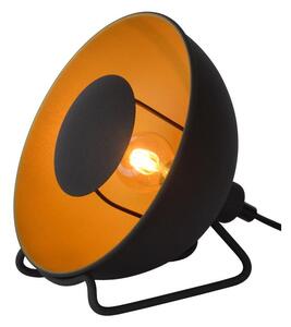 Lampă de masă ALVARO 1xE14/25W/230V d. 20 cm neagră/aurie Lucide 05530/20/30