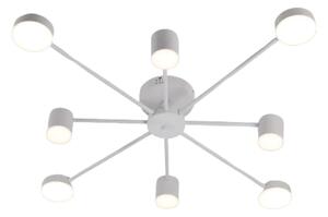 Lustra LED, Model R9029-8, Cu Telecomanda, 3 Tipuri De Lumina, Intensitate Reglabila, 96W, Alb