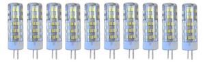 Set 10 X Becuri LED, G4, Lumina Rece, 6000K, 7W, 220V