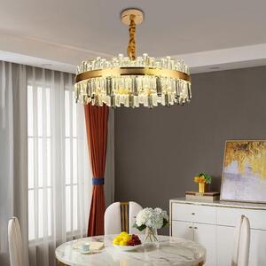 Candelabru Led La Spezia cu Telecomanda, 200W, Auriu, Dimabil 80cm