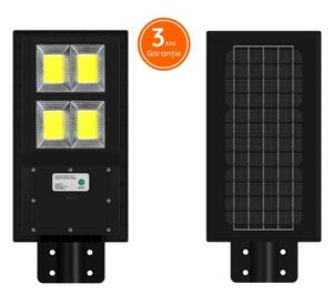 Lampa LED 200W IP65 Panou Solar Monocristaline 6500K Cu Senzor De Miscare