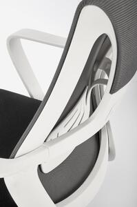 Scaun de birou VALDEZ 2, negru/alb, plasa/metal, 62x63x124 cm