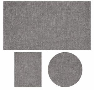 Set 3 Covoare Fargo 71501-070, Gri, 1 buc 80x150 cm, 1 buc 160x230 cm , 1 buc rotund 120x120 cm