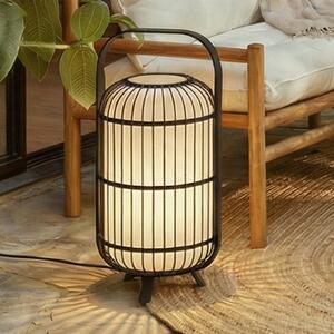 Lucande Lampa de terasă Tayori, negru, 64 cm, IP44, Negru, Aluminiu, Design