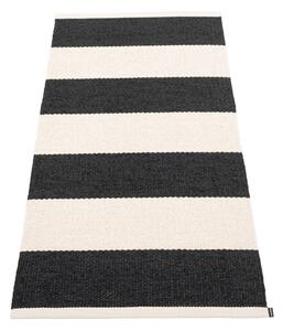 Covor tip traversă pentru interior și exterior alb-negru 70x150 cm Bob Black Vanilla – Pappelina