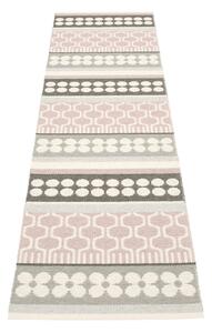 Covor tip traversă pentru interior și exterior roz deschis/gri 70x270 cm Asta Pale Rose – Pappelina