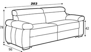 Canapea extensibila Zoom textil
