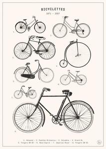 Bodart, Florent - Artă imprimată Bicyclettes, (30 x 40 cm)