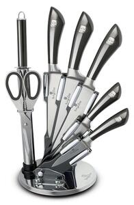 Set de cuțite din oțel inoxidabil în suport 8 buc. negru BerlingerHaus
