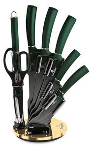 Set de cuțite din oțel inoxidabil în suport 8 buc. verde/auriu BerlingerHaus
