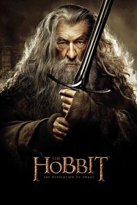 Poster de artă Hobbit - Gandalf, (26.7 x 40 cm)