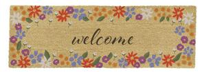 Covoraș de intrare din fibre de nucă de cocos 40x120 cm Welcome Floral – Artsy Doormats