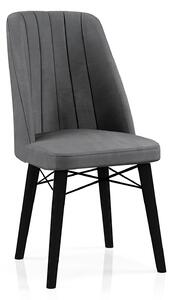 Scaun Babyface Madrid Gri Picioare Negru