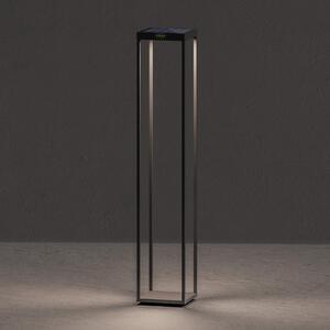 KLEWE LED lampă solară RADIA MEGA, antracit, 110 cm, aluminiu IP65, Negru, Aluminiu, Modern, Lumini solare