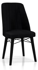 Scaun Babyface Madrid Gri Picioare Negru