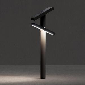 KLEWE LED lampă solară HELIOSTEPPER, antracit, țepușă de sol, IP65, Negru, Aluminiu, Modern, Lumini solare