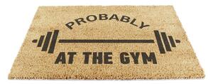 Covoraș de intrare din fibre de nucă de cocos 40x60 cm Probably At The Gym – Artsy Doormats