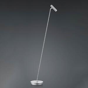 HELL Lampadar LED Tom, dimabil, nichel, reglabil, Gri, Camera de zi / sufragerie, Metal, Modern