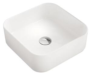 Kronenbach Cube lavoar 38.5x38.5 cm pătrat de blat alb luciu KB144380CU