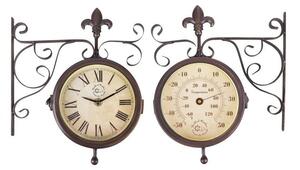 Set ceas și termometru pentru grădină Esschert Design Rustic