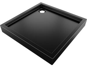 Mexen Flow+ cadă de duș pătrată 70 x 70 cm, negru mat - 46S707070H