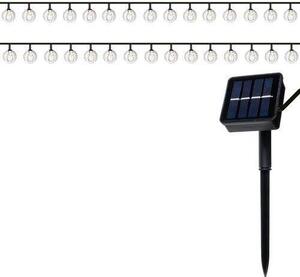Ghirlanda solara, tip sirag de becuri, LED, 2V, 8 moduri iluminare, IP65, 2.2 cm, 4.3 m