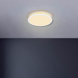 Globo Plafonieră LED Sapana, alb, Ø 42 cm, plastic, IP44, reglabil, Alb, Baie, Plastic, Modern