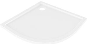 Mexen Flow cădiță de duș semicirculară slim 80 x 80 cm, alb lucios - 46Q108080