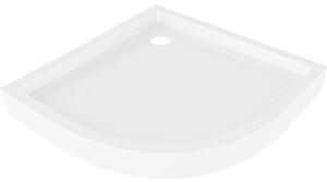 Mexen Flow+ cadă de duș semirotundă 80 x 80 cm, alb lucios - 46Q108080H