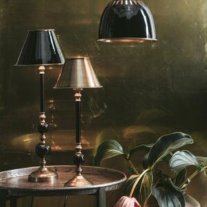 PR Home Abbey Lampă de masă Classic, alamă antică, 49 cm, metal, Bronz / Alamă Veche, Camera de zi / sufragerie, Metal, Antichitate