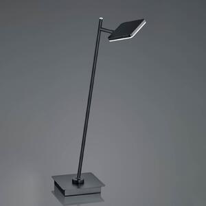 HELL Lampă de masă LED Tim, CCT, negru, reglabil, Negru, Studiu / Birou, Metal, Modern