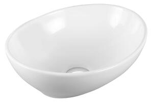 Laveo Desna lavoar 41x33 cm ovale de blat alb luciu VUD6241