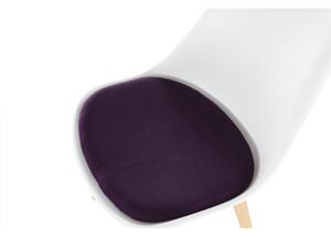 Scaun, alb/violet, DAMARA