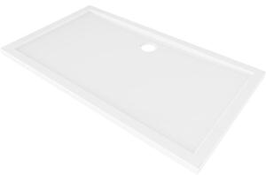 Mexen Flow cadă dreptunghiulară slim 150 x 70 cm, alb lucios - 46R107015