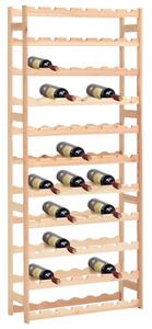 Suport pentru sticle de vin, 77 sticle, lemn de pin