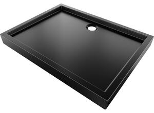 Mexen Flow+ cadă de duș dreptunghiulară 90 x 70 cm, negru mat - 46R707090H