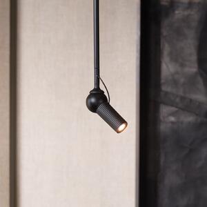 Kdln Plafonieră LED Bird, negru, Ø 11 cm, metal, reglabil, Negru, Camera de zi / sufragerie, Metal