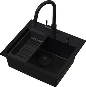 Ruvetti Frigo chiuveta cu baterie și accesorii negru/negru LP_3200_FR5651FB_W