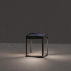 KLEWE LED lampă solară RADIA GROUND, antracit, 25 cm aluminiu IP65, Negru, Aluminiu, Modern, Lumini solare