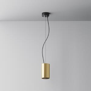 Maytoni lampă suspendată LED Efir, aur mat, Ø 7,5 cm, 15 W, 38°, Auriu / Alamă, Camera de zi / sufragerie, Aluminiu, Modern