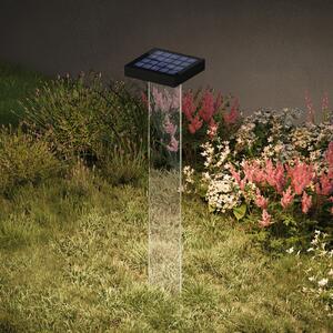 KLEWE LED lumină solară Scotty, transparent/antracit, 60 cm, IP65, Negru, Aluminiu, Modern