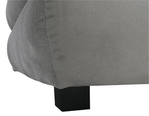 KONDELA Canapea extensibilă, textil gri/turcoaz, CLIV