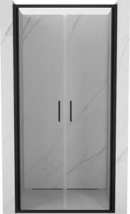Mexen Exo uși de duș duble pivotante 70 cm, transparente, negre - 814-070-000-70-00